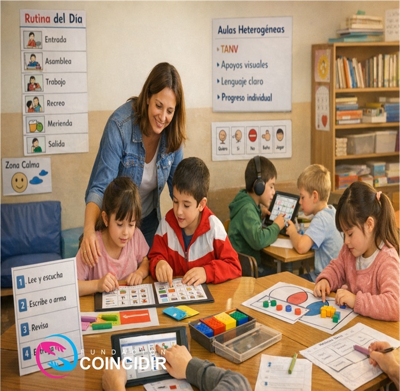 Aulas Heterogéneas: como facilitar la labor diaria con alumnos con TANV y TEL